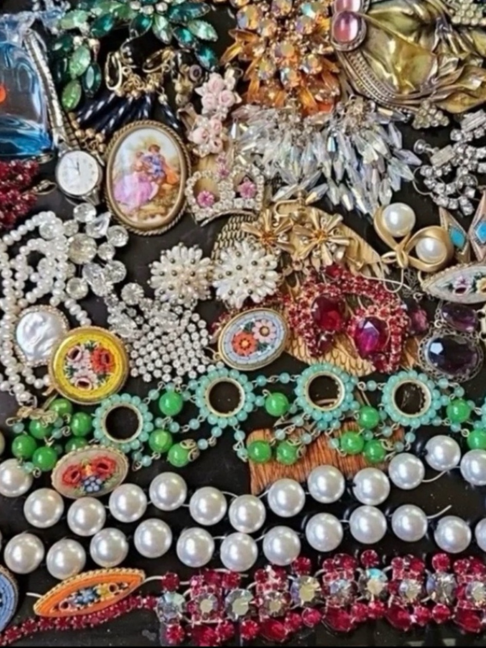 2LB Hand-Pulled Curated Vintage Jewelry Lot Personalized Mystery Treasure Box XL - Picture 2 of 12